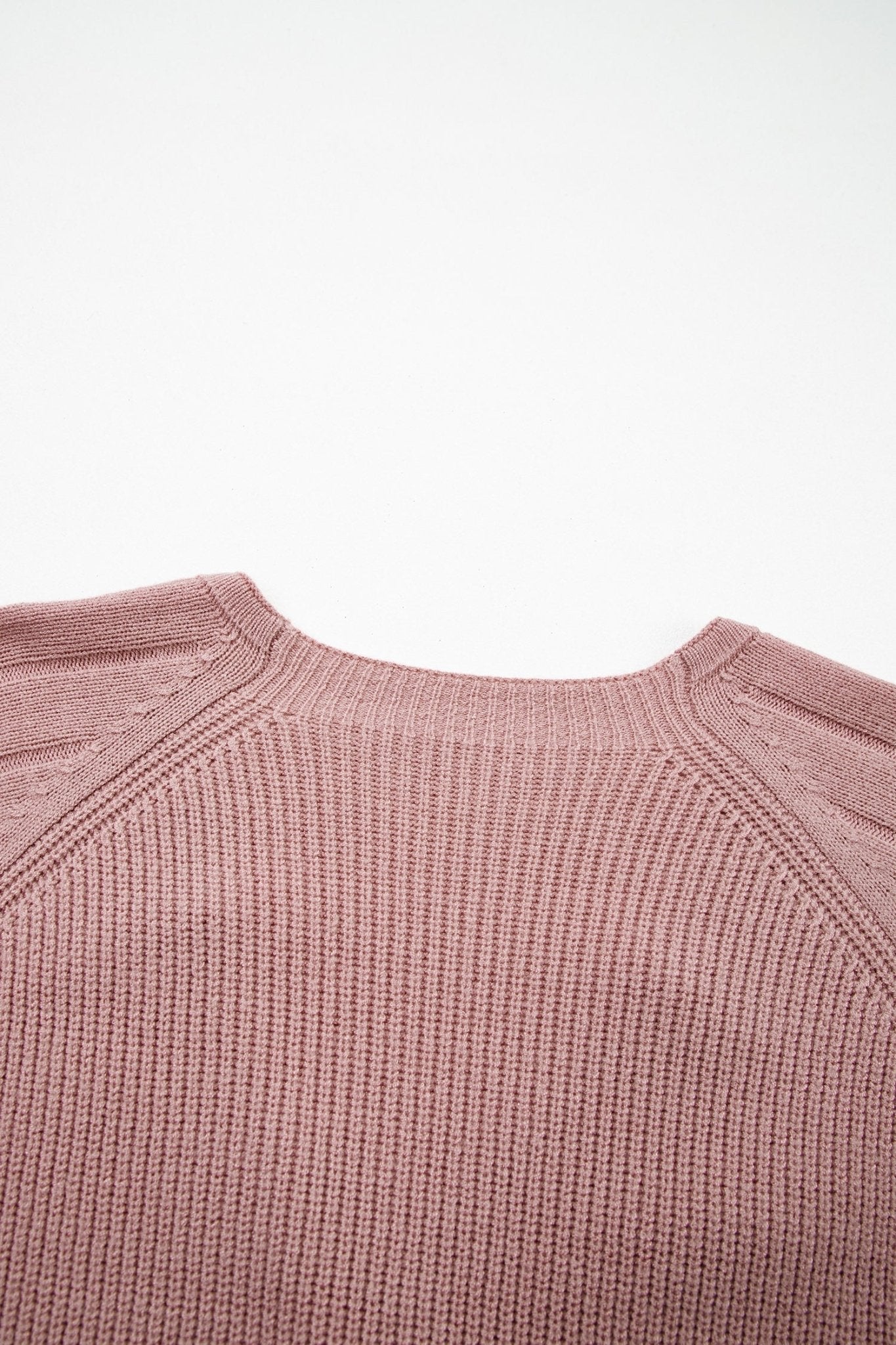 Khloe Mixed Texture Knit Sweater - Hello Beautiful BoutiqueCardigansThreaded Pear