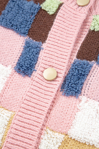 Kiara Pattern Front Cardigan Sweater - Hello Beautiful BoutiqueCardigansThreaded Pear