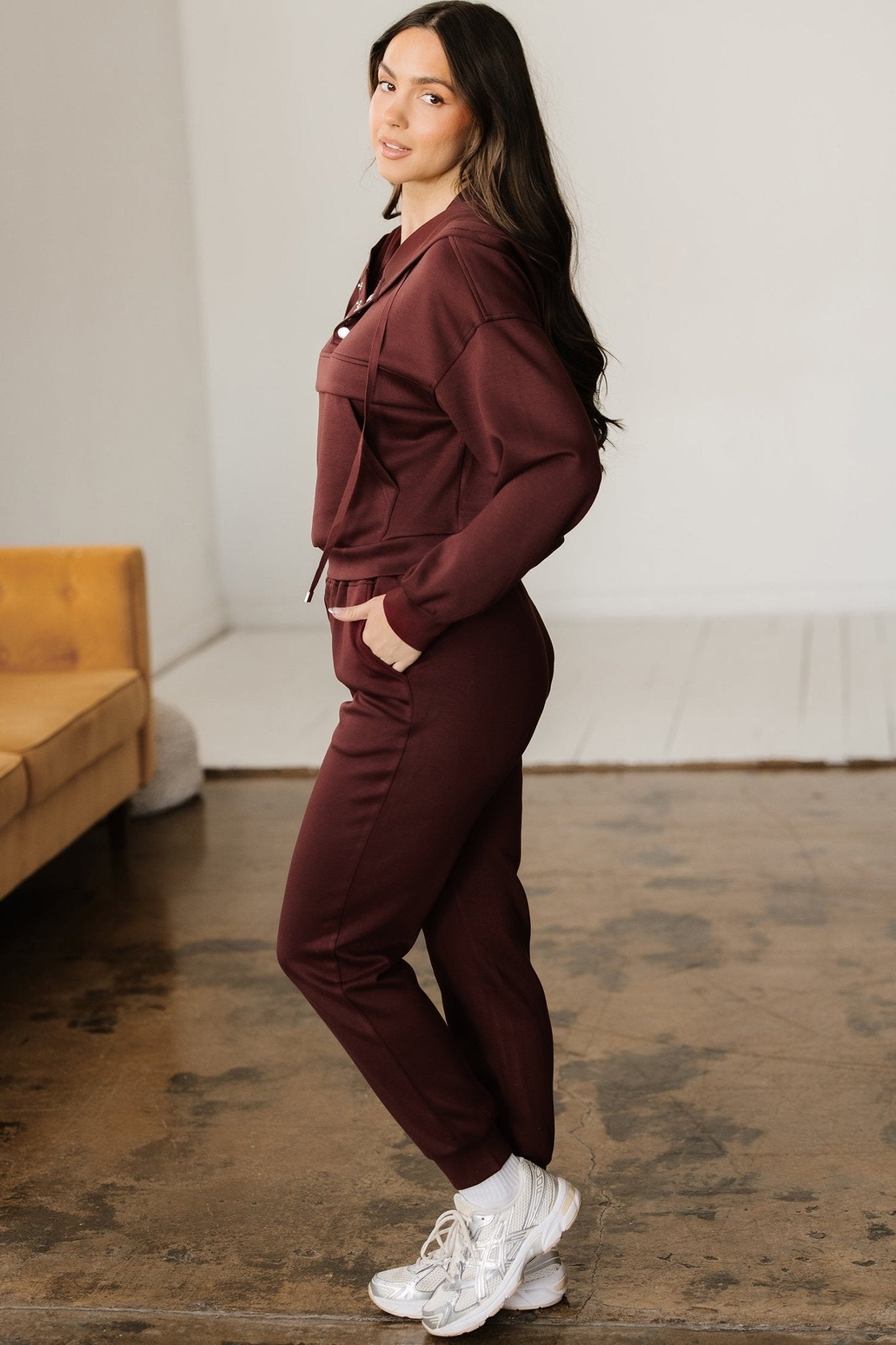 Kimberly Hoodie Jogger 2pcs Set - Hello Beautiful BoutiquePant SetsThreaded Pear