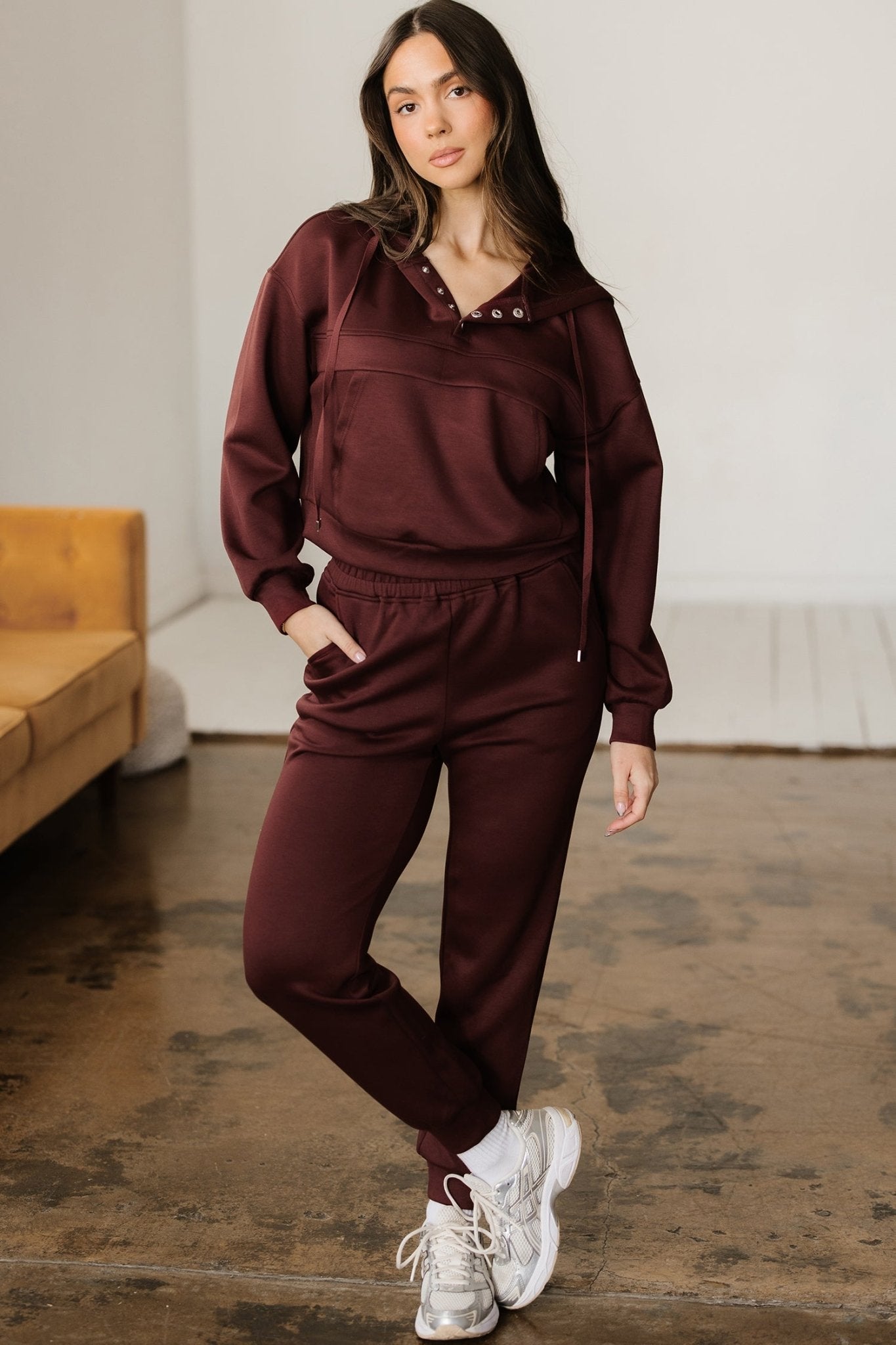 Kimberly Hoodie Jogger 2pcs Set - Hello Beautiful BoutiquePant SetsThreaded Pear