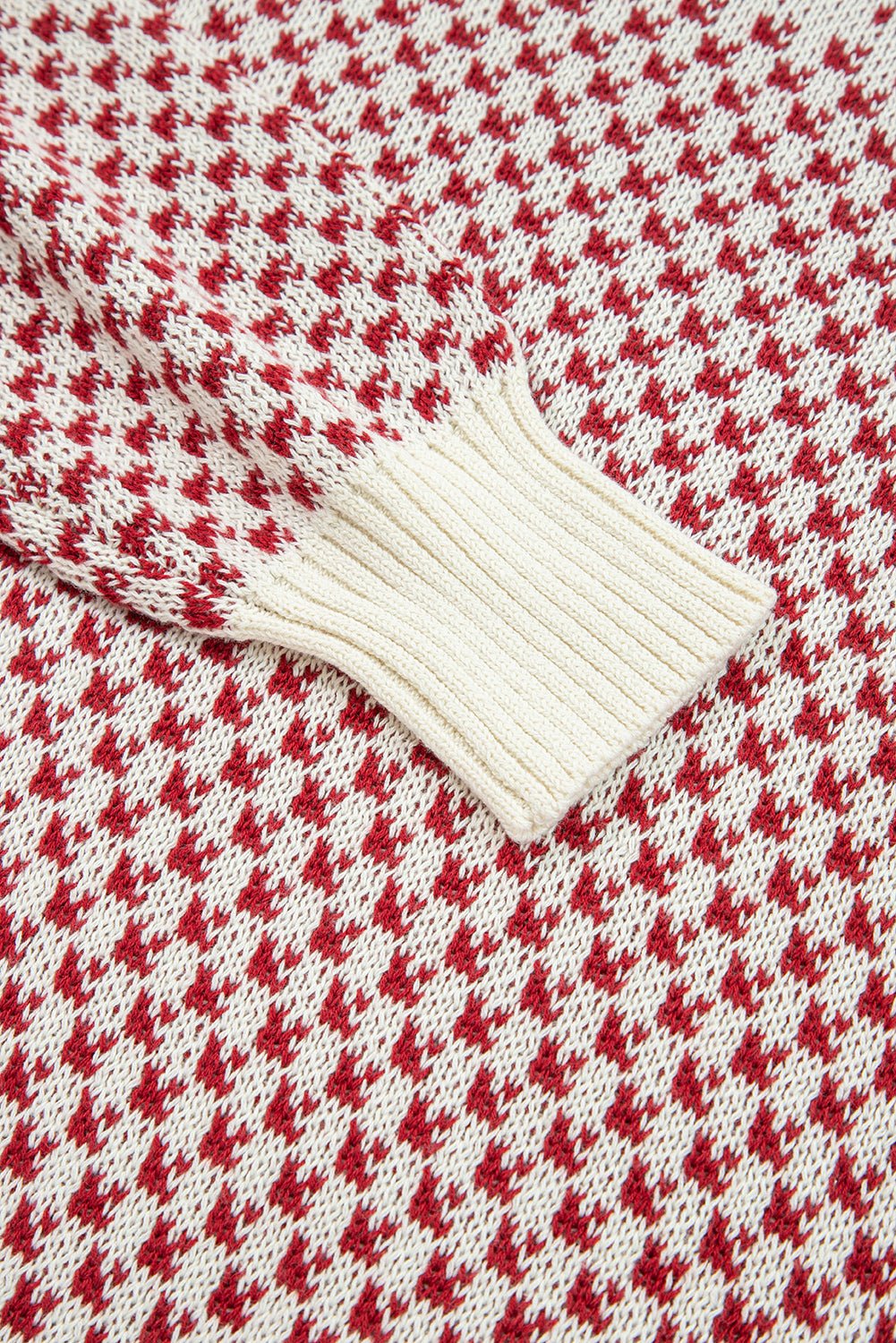 Kinley Pattern Lantern Sleeve Sweater - Hello Beautiful BoutiqueSweatersThreaded Pear