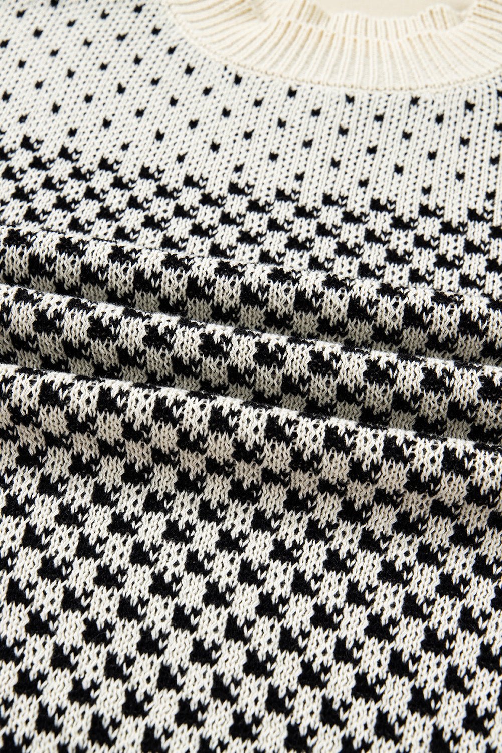Kinley Pattern Lantern Sleeve Sweater - Hello Beautiful BoutiqueSweatersThreaded Pear