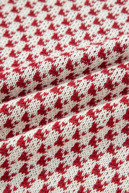 Kinley Pattern Lantern Sleeve Sweater - Hello Beautiful BoutiqueSweatersThreaded Pear