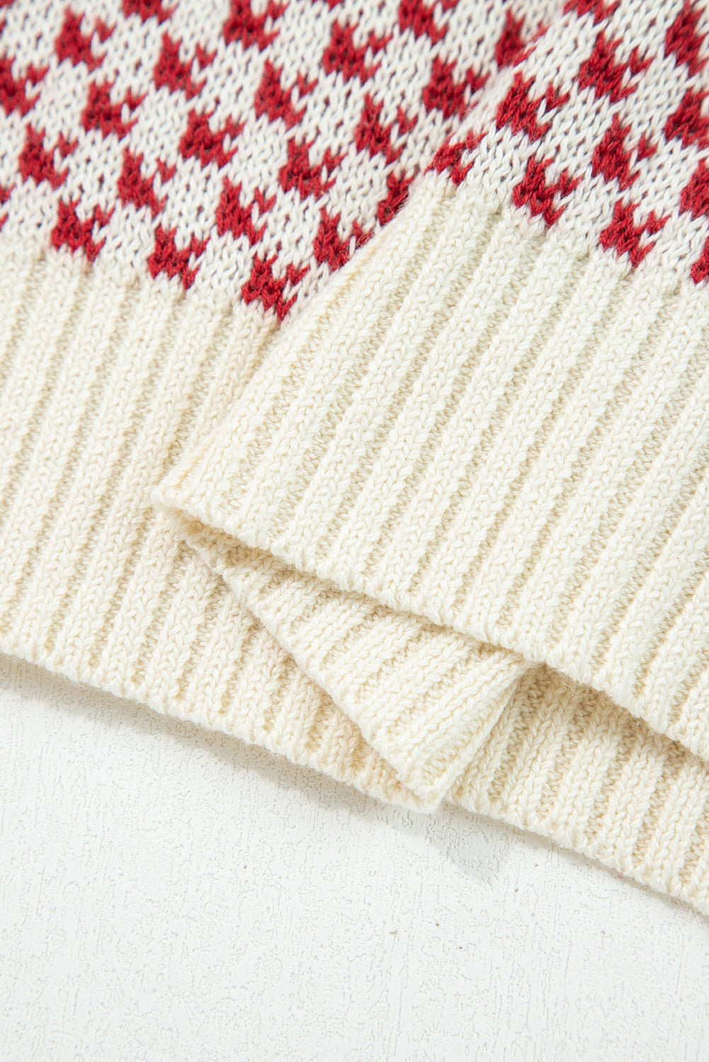 Kinley Pattern Lantern Sleeve Sweater - Hello Beautiful BoutiqueSweatersThreaded Pear