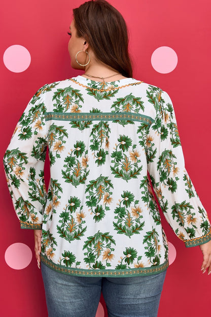 Kira 3 4 Sleeve PLUS Blouse - Hello Beautiful BoutiquePlus Size Blouses & ShirtsThreaded Pear