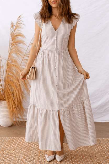 Kira Front Slit Maxi Dress - Hello Beautiful BoutiqueMaxi DressesThreaded Pear