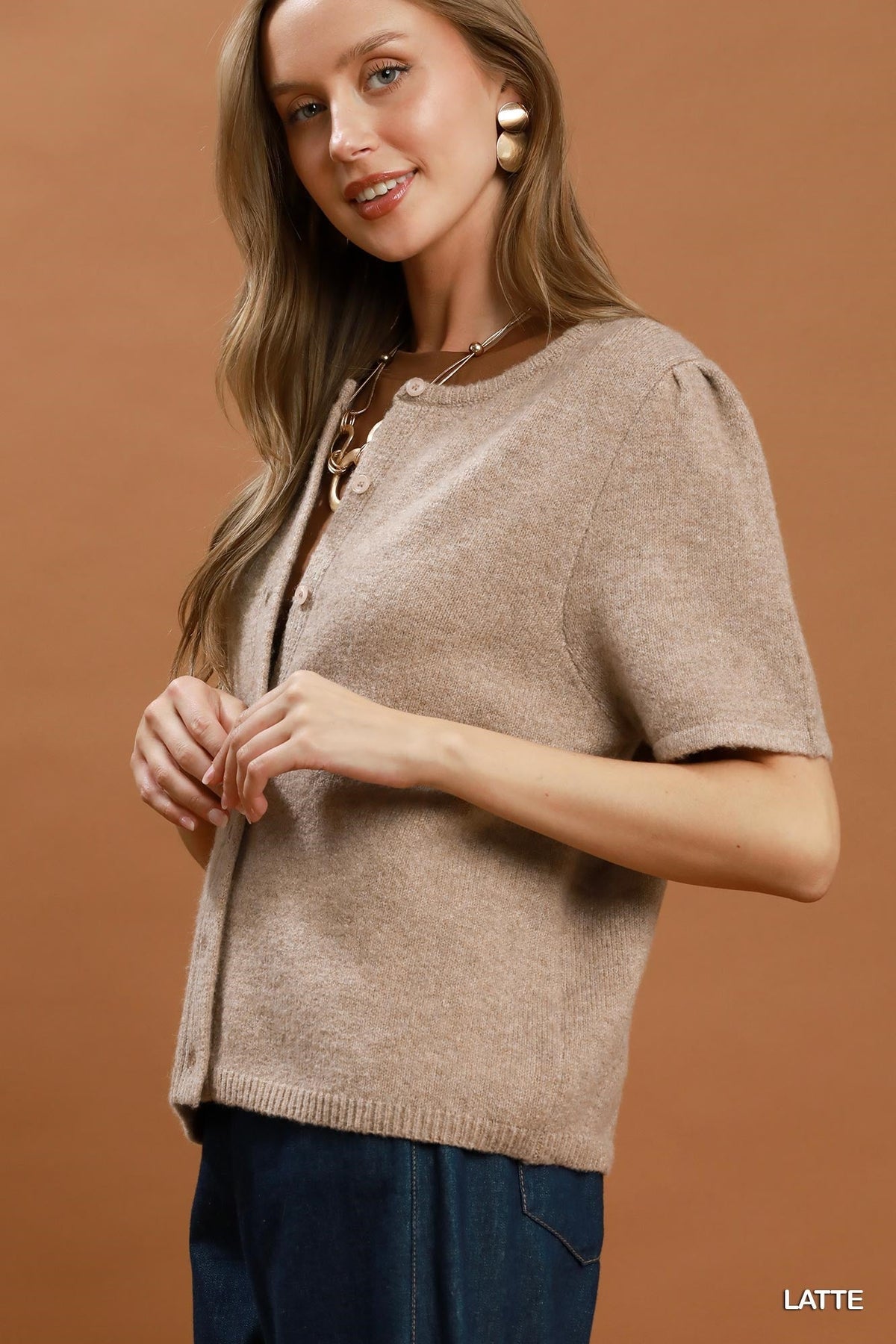 Knit Short Sleeve Cardigan D1148 - Hello Beautiful BoutiqueSweaterUmgee