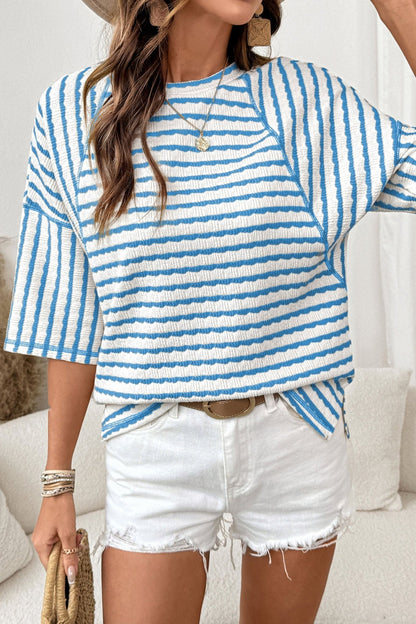 Kyla Half Sleeve Loose Top - Hello Beautiful BoutiqueTops & TeesThreaded Pear