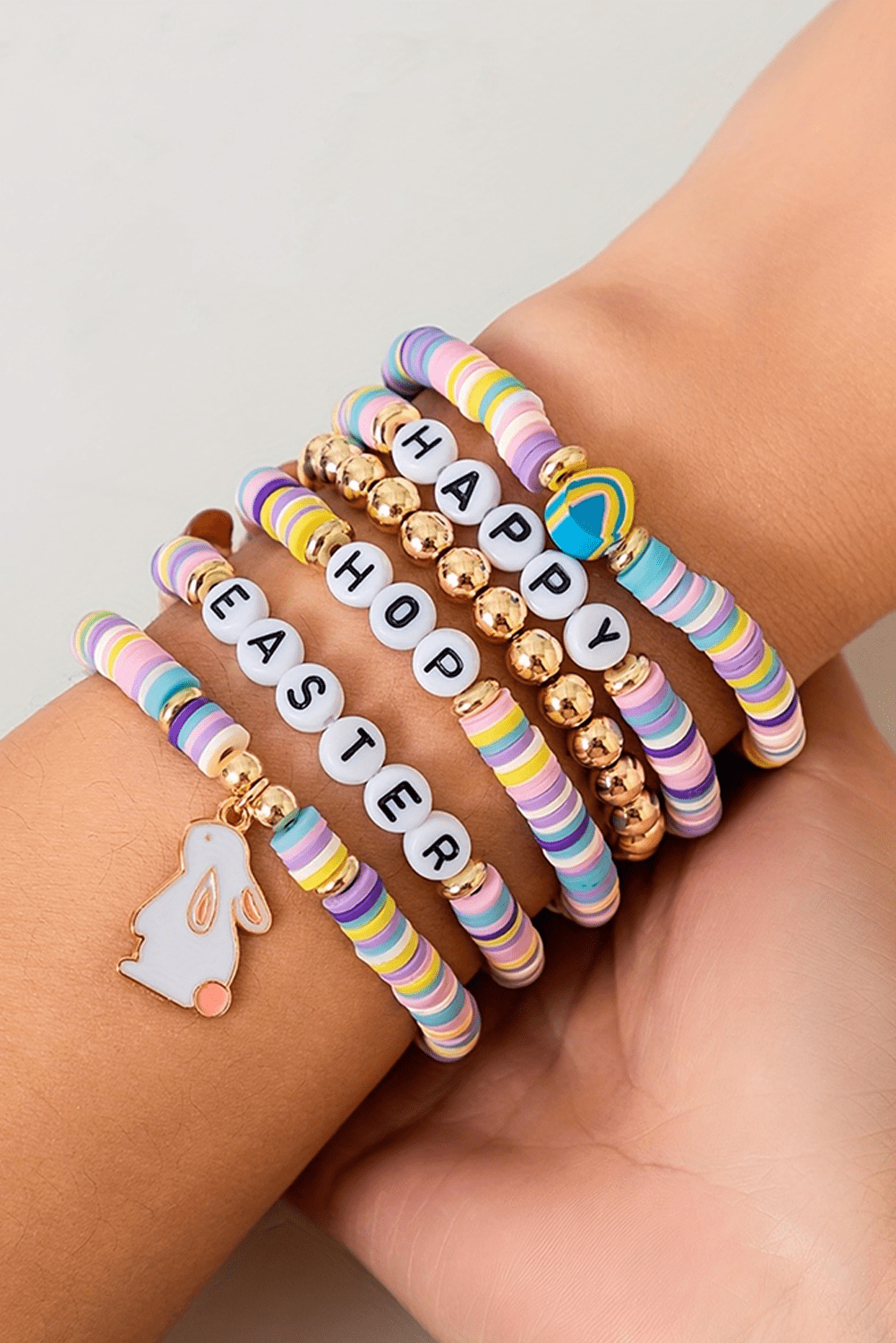 Kylee Beaded Elastic Layer Bracelet - Hello Beautiful BoutiqueJewelryThreaded Pear
