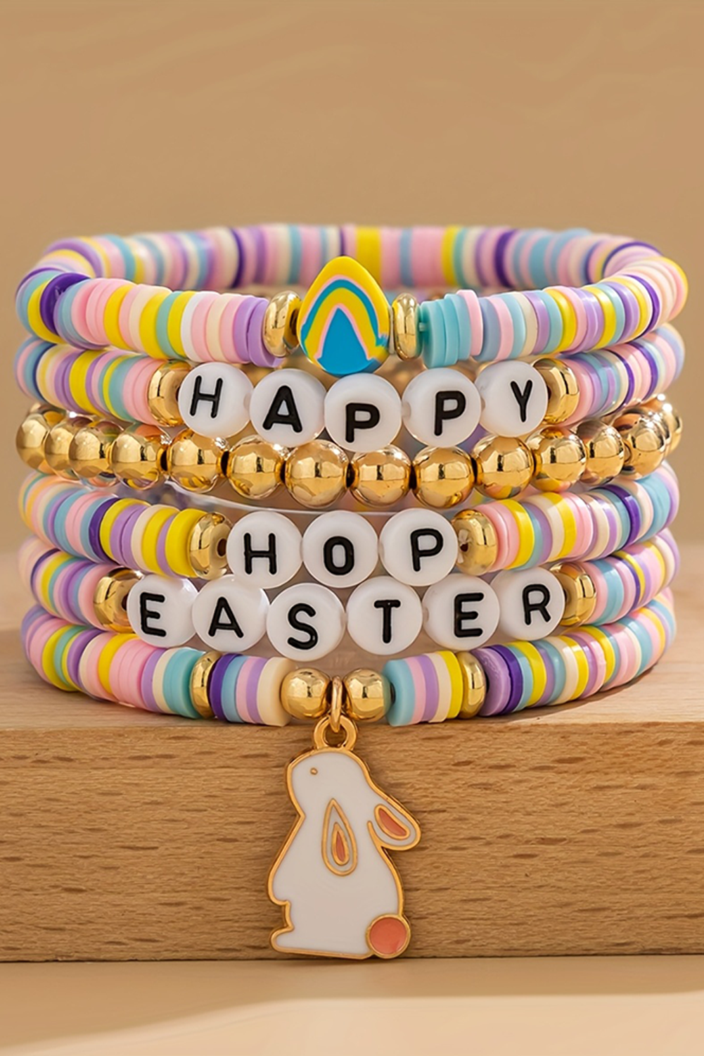 Kylee Beaded Elastic Layer Bracelet - Hello Beautiful BoutiqueJewelryThreaded Pear