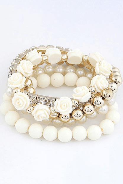 Kylie Beaded Layer Bracelet Set - Hello Beautiful BoutiqueJewelryThreaded Pear