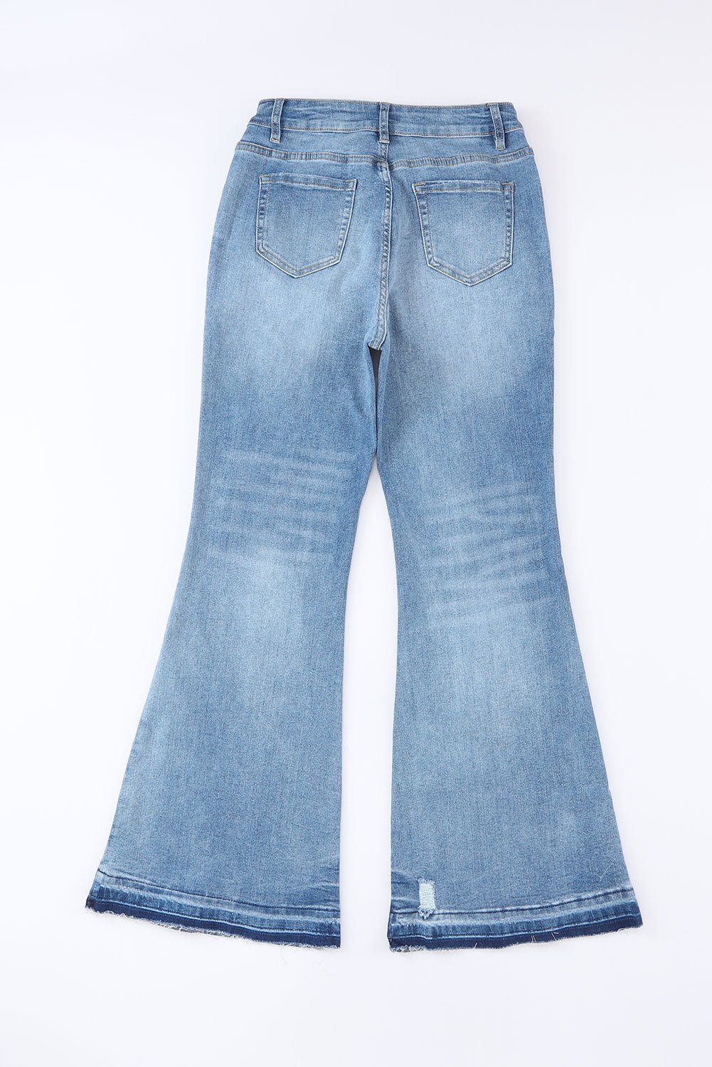 Kyra Waist Distressed Flared Jeans - Hello Beautiful Boutique30% OFFThreaded Pear