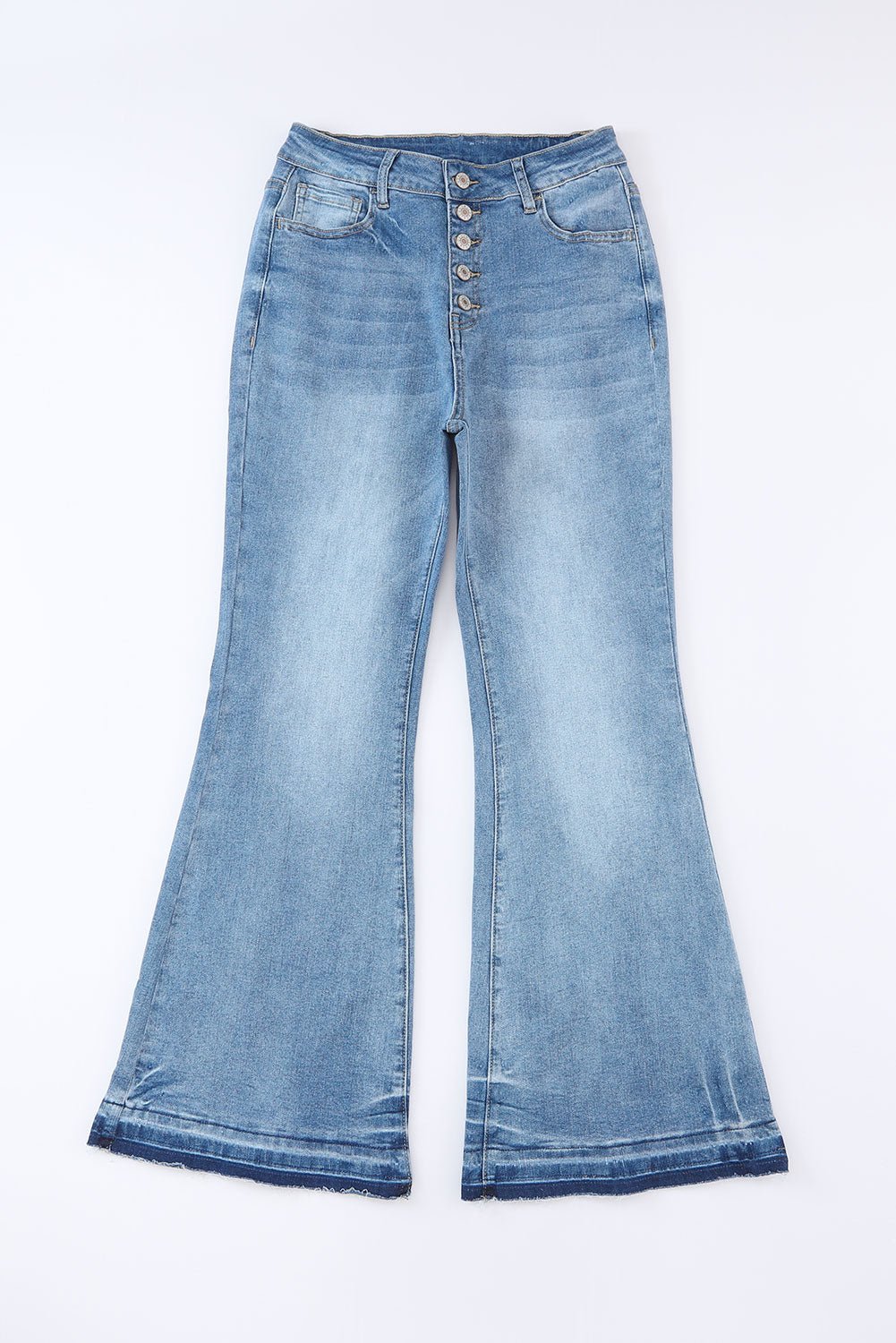 Kyra Waist Distressed Flared Jeans - Hello Beautiful Boutique30% OFFThreaded Pear