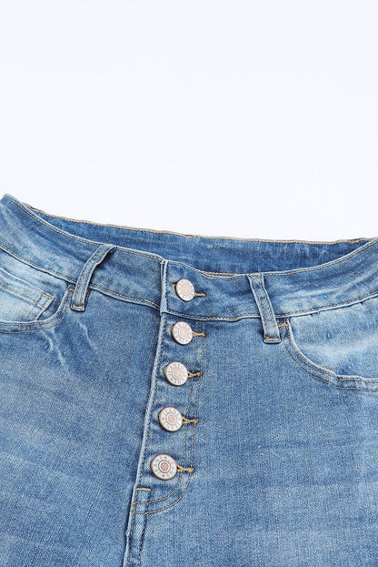 Kyra Waist Distressed Flared Jeans - Hello Beautiful Boutique30% OFFThreaded Pear