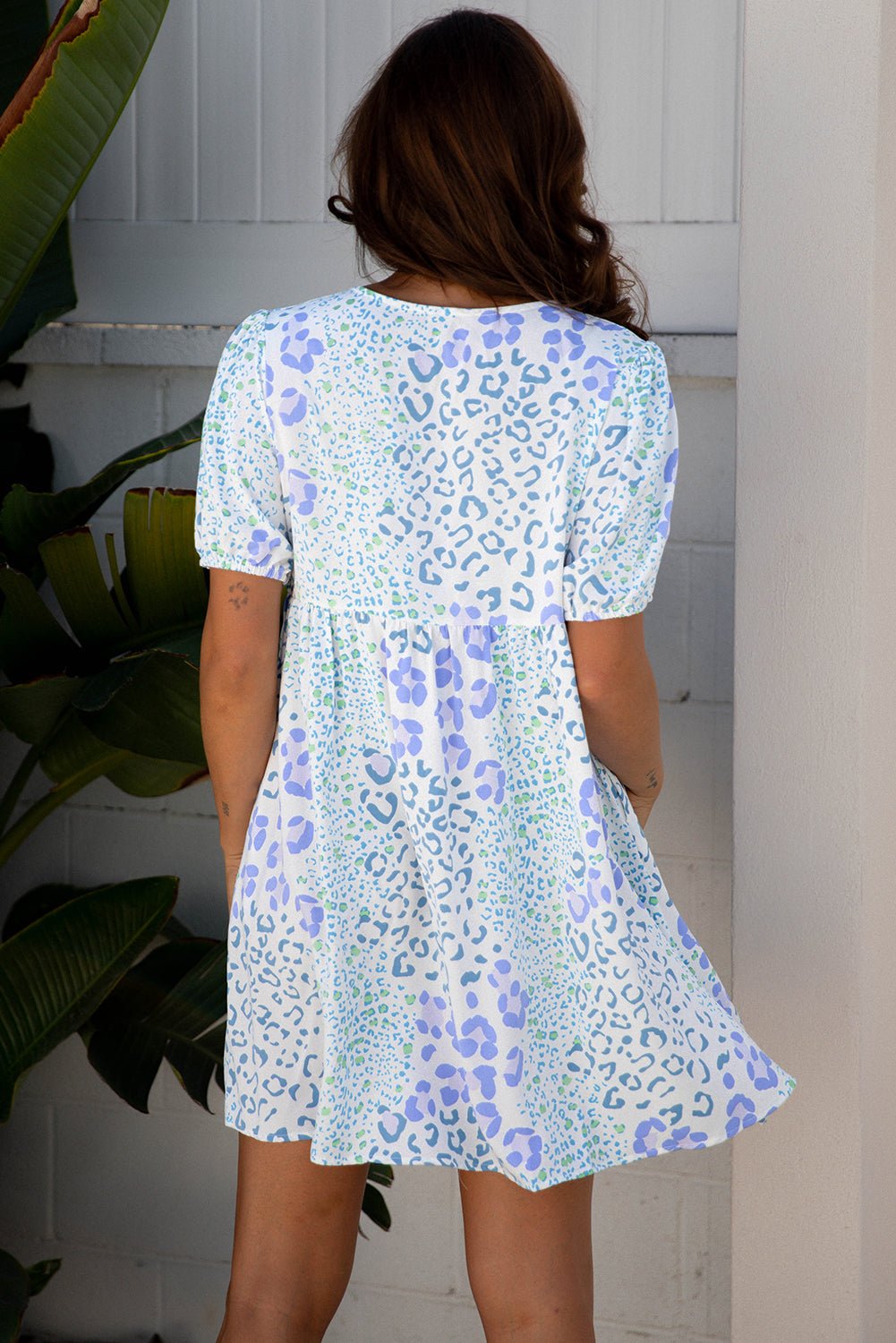 Lacey Puff Sleeve Mini Dress - Hello Beautiful BoutiqueMini DressesThreaded Pear