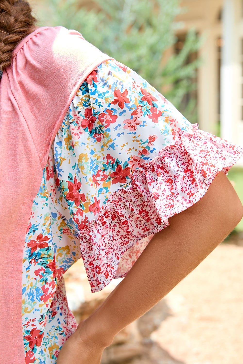 Lacey Ruffled Short Sleeve PLUS Blouse - Hello Beautiful BoutiquePlus Size Blouses & ShirtsThreaded Pear