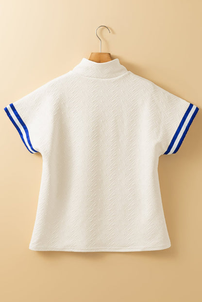 Lakelynn Colorblock Short Sleeve Top - Hello Beautiful BoutiqueBlouses & ShirtsThreaded Pear
