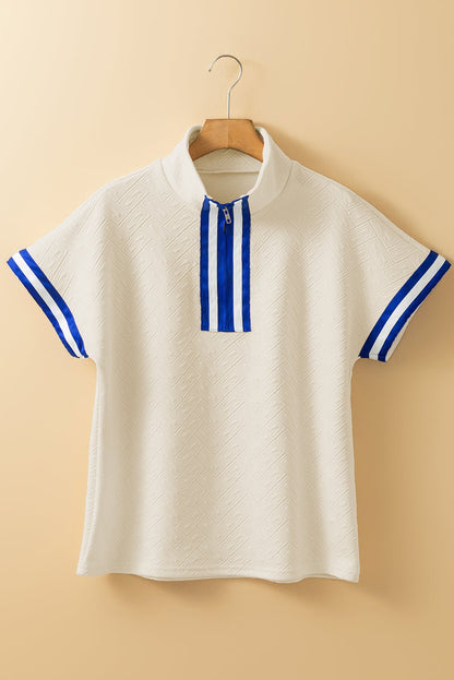 Lakelynn Colorblock Short Sleeve Top - Hello Beautiful BoutiqueBlouses & ShirtsThreaded Pear