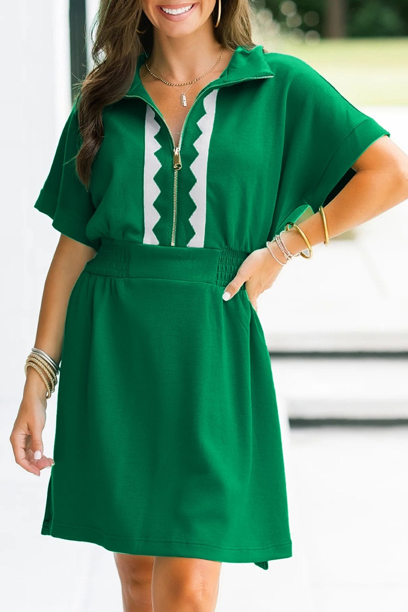 Lakelynn Short Sleeve Mini Dress - Hello Beautiful BoutiqueMini DressesThreaded Pear