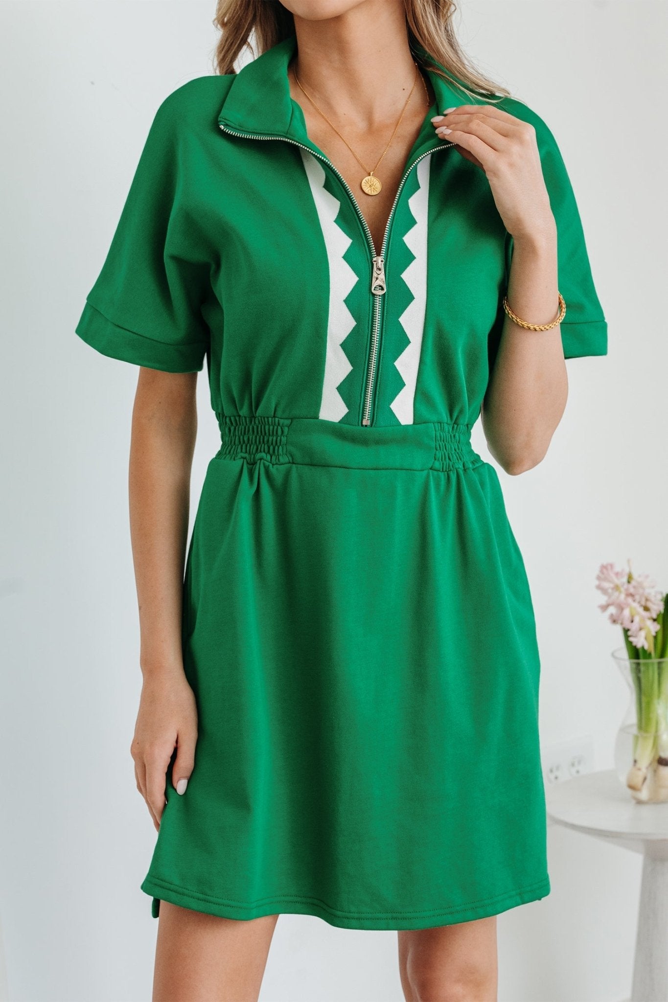Lakelynn Short Sleeve Mini Dress - Hello Beautiful BoutiqueMini DressesThreaded Pear