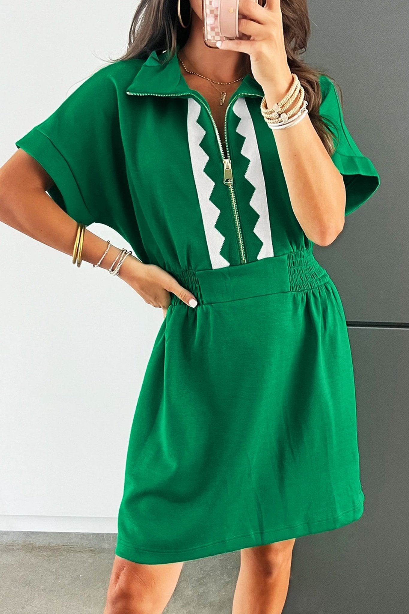 Lakelynn Short Sleeve Mini Dress - Hello Beautiful BoutiqueMini DressesThreaded Pear