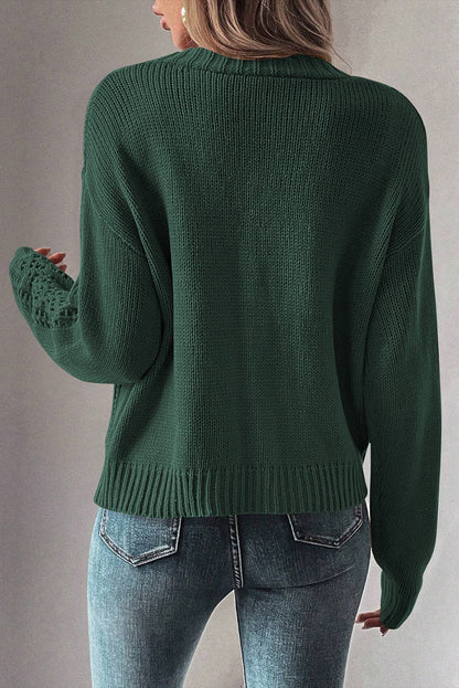 Laney Knit Drop Shoulder Sweater - Hello Beautiful BoutiqueCardigansThreaded Pear