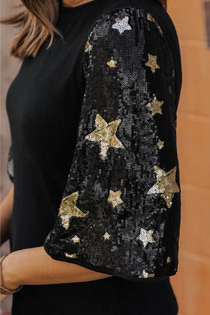 Lara Splicing Half Sleeve Top - Hello Beautiful Boutique20% OFFThreaded Pear