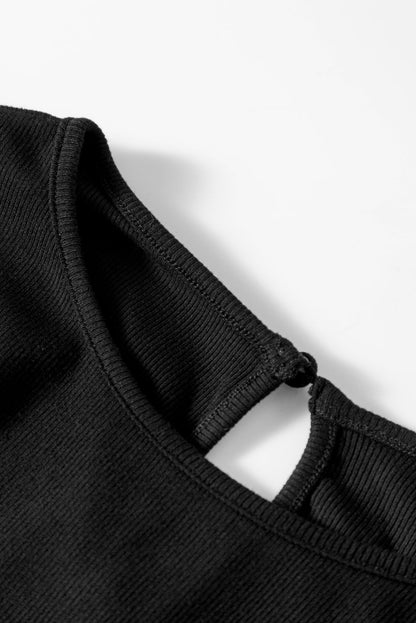 Lara Splicing Half Sleeve Top - Hello Beautiful Boutique20% OFFThreaded Pear