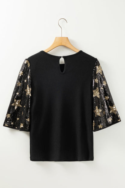 Lara Splicing Half Sleeve Top - Hello Beautiful Boutique20% OFFThreaded Pear
