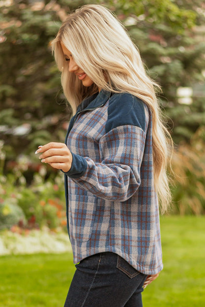 Latara Zip Up Snap Jacket - Hello Beautiful BoutiqueJacketsThreaded Pear