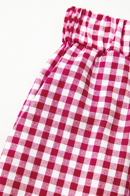 Laura Plaid Casual Loose Trousers - Hello Beautiful BoutiquePants & CulotteThreaded Pear