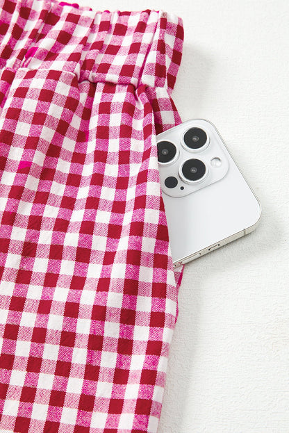 Laura Plaid Casual Loose Trousers - Hello Beautiful BoutiquePants & CulotteThreaded Pear