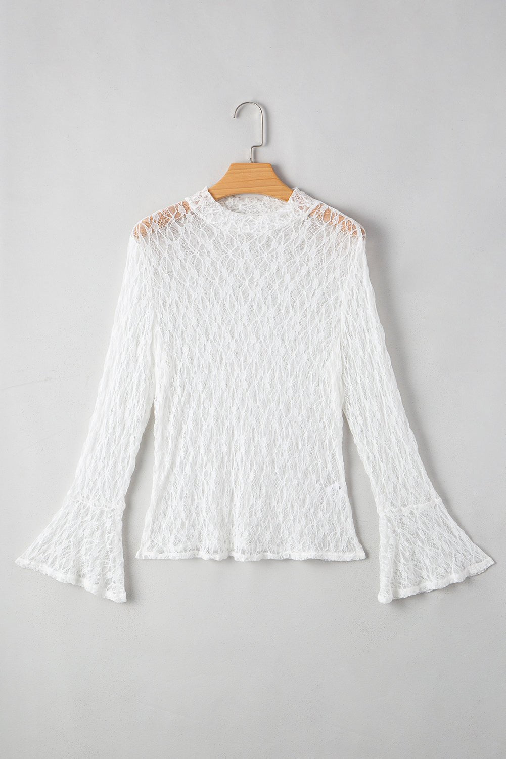 Laurel Bell Sleeve Mock Blouse - Hello Beautiful BoutiqueBlouses & ShirtsThreaded Pear