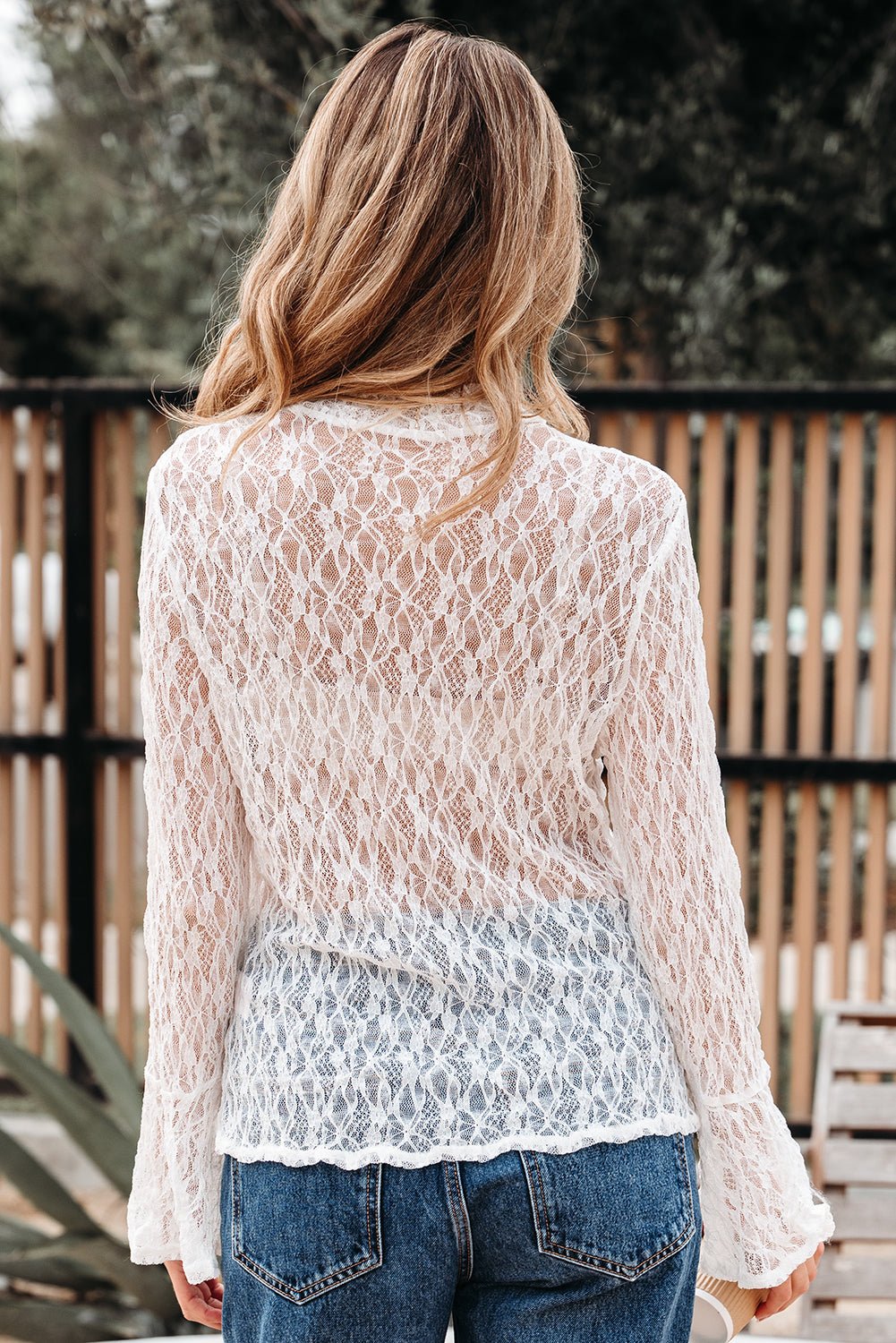 Laurel Bell Sleeve Mock Blouse - Hello Beautiful BoutiqueBlouses & ShirtsThreaded Pear