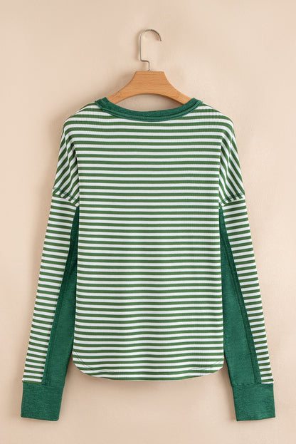 Laurel Drop Shoulder Casual Top - Hello Beautiful BoutiqueLong Sleeve TopsThreaded Pear