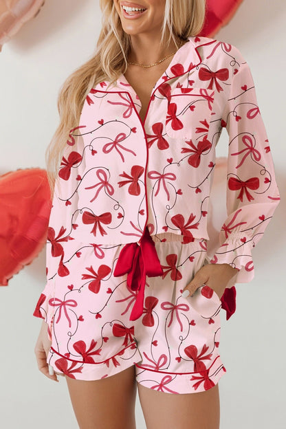Laurel Pcs Pajama Set Long Sleeve Top - Hello Beautiful BoutiqueSleepwearThreaded Pear