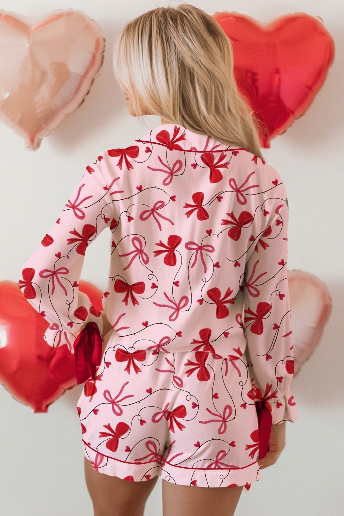 Laurel Pcs Pajama Set Long Sleeve Top - Hello Beautiful BoutiqueSleepwearThreaded Pear