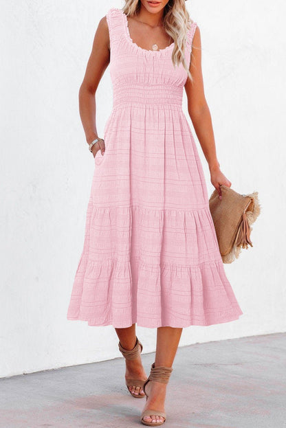 Lauren Square Sleeveless Midi Dress - Hello Beautiful BoutiqueMidi DressesThreaded Pear