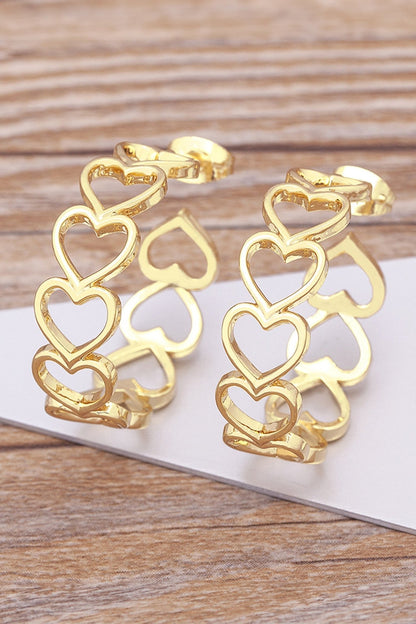 Lavender Link Hoop Stud Earrings - Hello Beautiful BoutiqueJewelryThreaded Pear