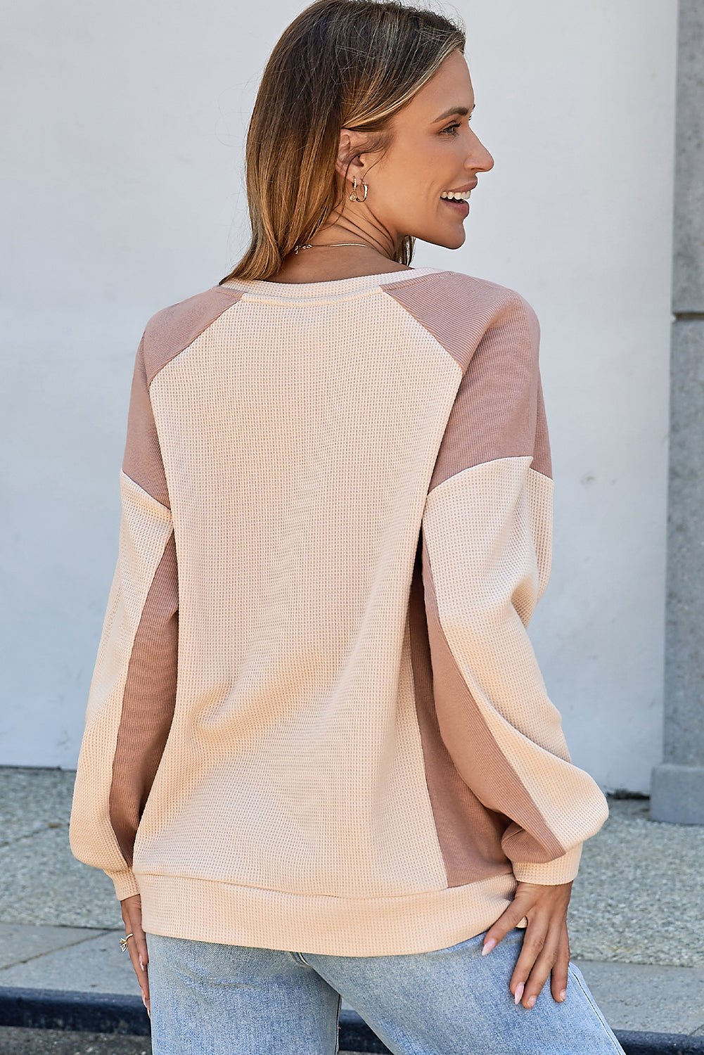 Lavender Low Raglan Sleeve Sweatshirt - Hello Beautiful BoutiqueSweatshirts & HoodiesThreaded Pear