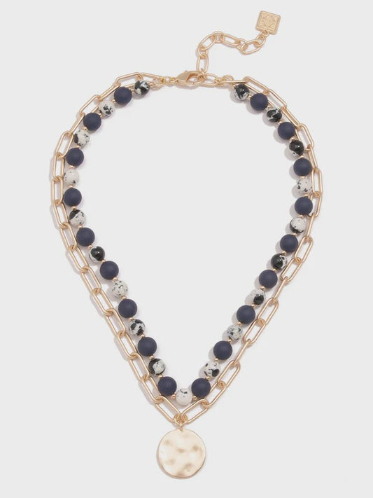 Layered Collar Necklace N2698 - Hello Beautiful BoutiqueNecklaceZenzii