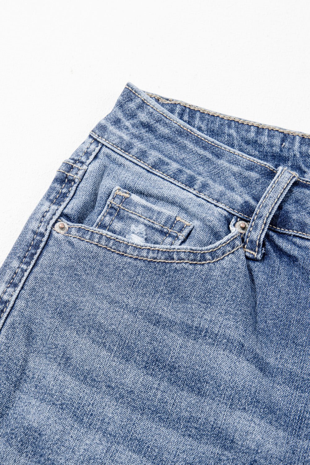 Laylani Distressed Hem Flared Jeans - Hello Beautiful BoutiqueJeansThreaded Pear
