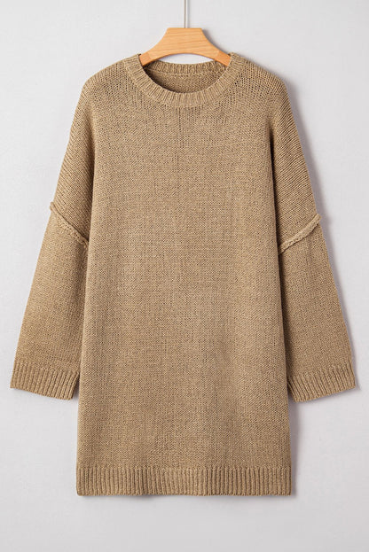 Laylani Drop Shoulder Slouchy Sweater - Hello Beautiful BoutiqueSweater DressesThreaded Pear