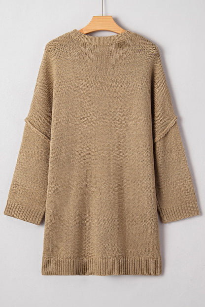 Laylani Drop Shoulder Slouchy Sweater - Hello Beautiful BoutiqueSweater DressesThreaded Pear