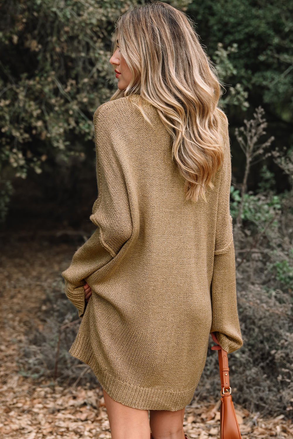 Laylani Drop Shoulder Slouchy Sweater - Hello Beautiful BoutiqueSweater DressesThreaded Pear