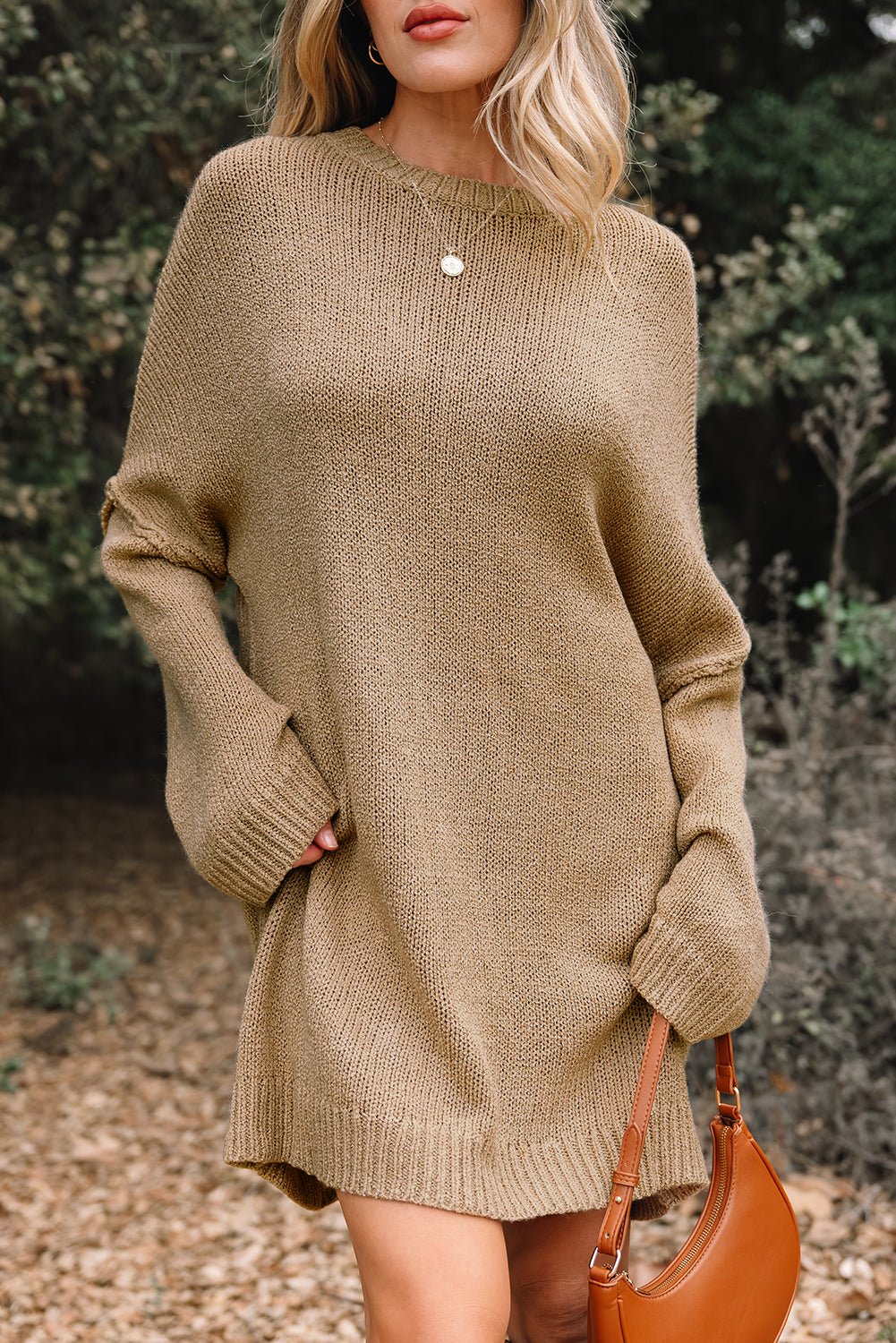 Laylani Drop Shoulder Slouchy Sweater - Hello Beautiful BoutiqueSweater DressesThreaded Pear