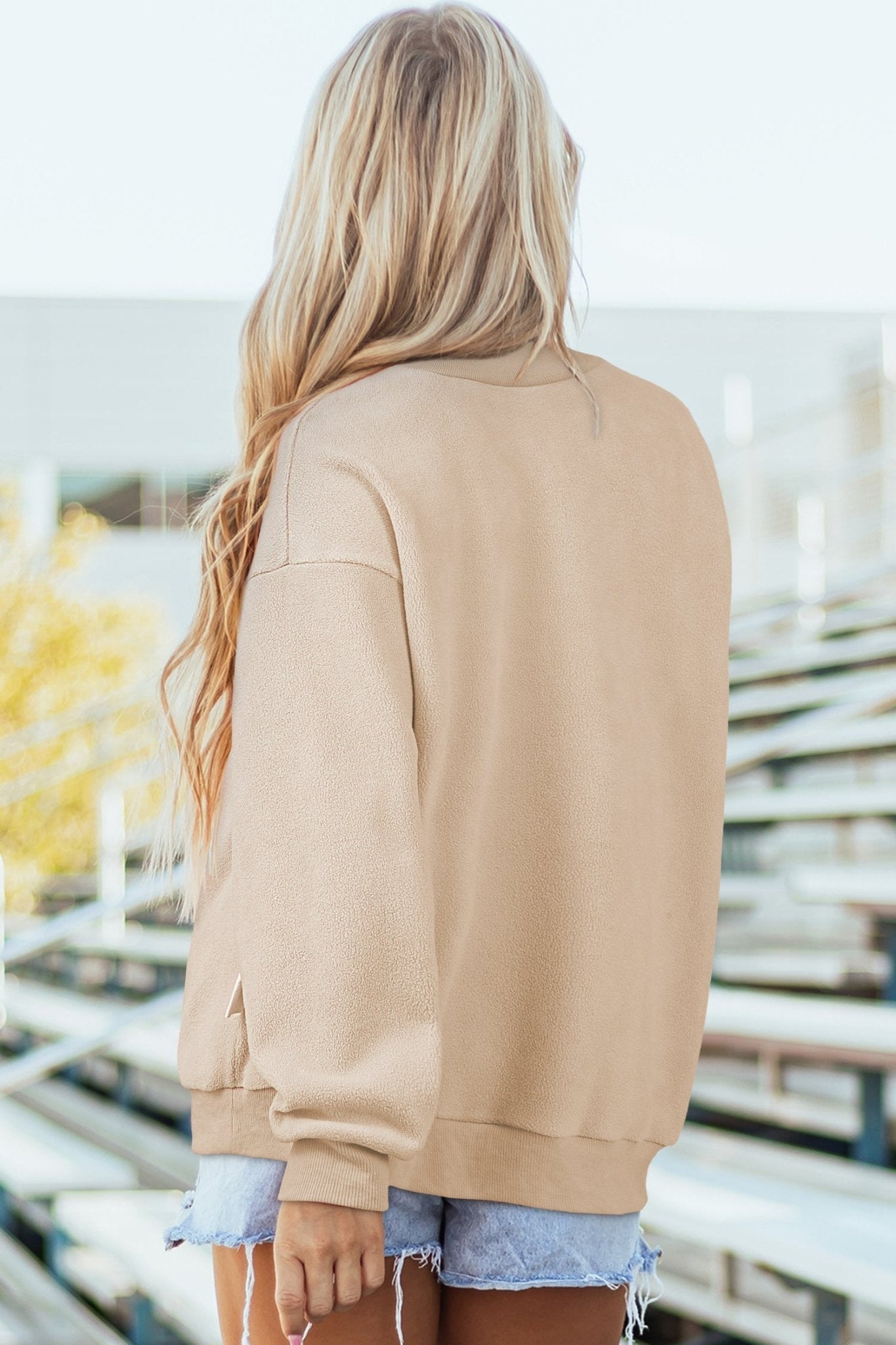 Leah Shoulder Reversible Mock Sweatshirt - Hello Beautiful BoutiqueSweatshirts & HoodiesThreaded Pear