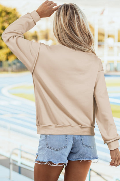 Leah Shoulder Reversible Mock Sweatshirt - Hello Beautiful BoutiqueSweatshirts & HoodiesThreaded Pear