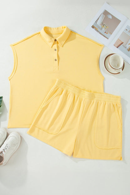 Legacy Solid Color Polo PLUS Tee - Hello Beautiful BoutiquePlus Size LoungewearThreaded Pear