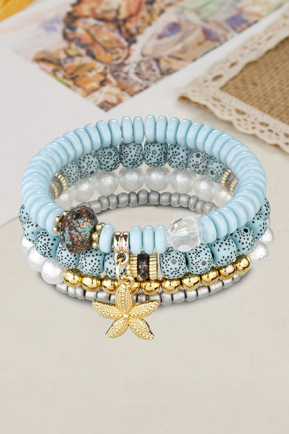 Leia Pendant Beaded Bracelet Set - Hello Beautiful BoutiqueJewelryThreaded Pear